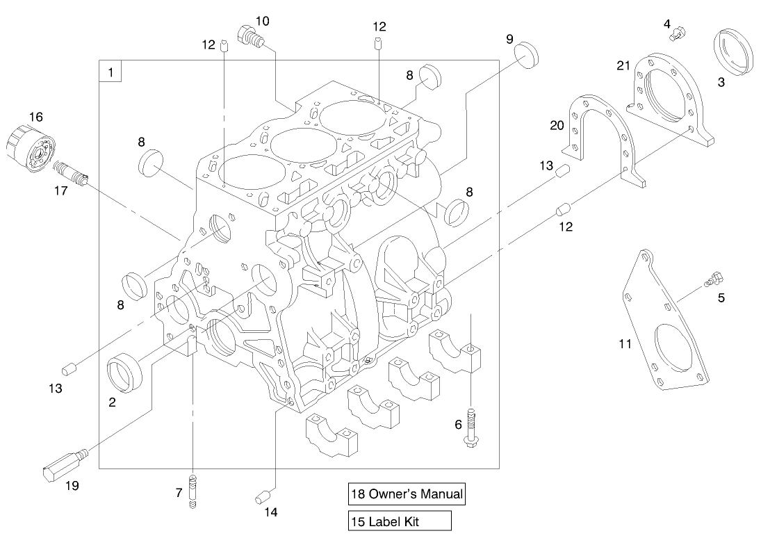 Engine Assembly (serial No. 99000001-9900130)(model 73590)