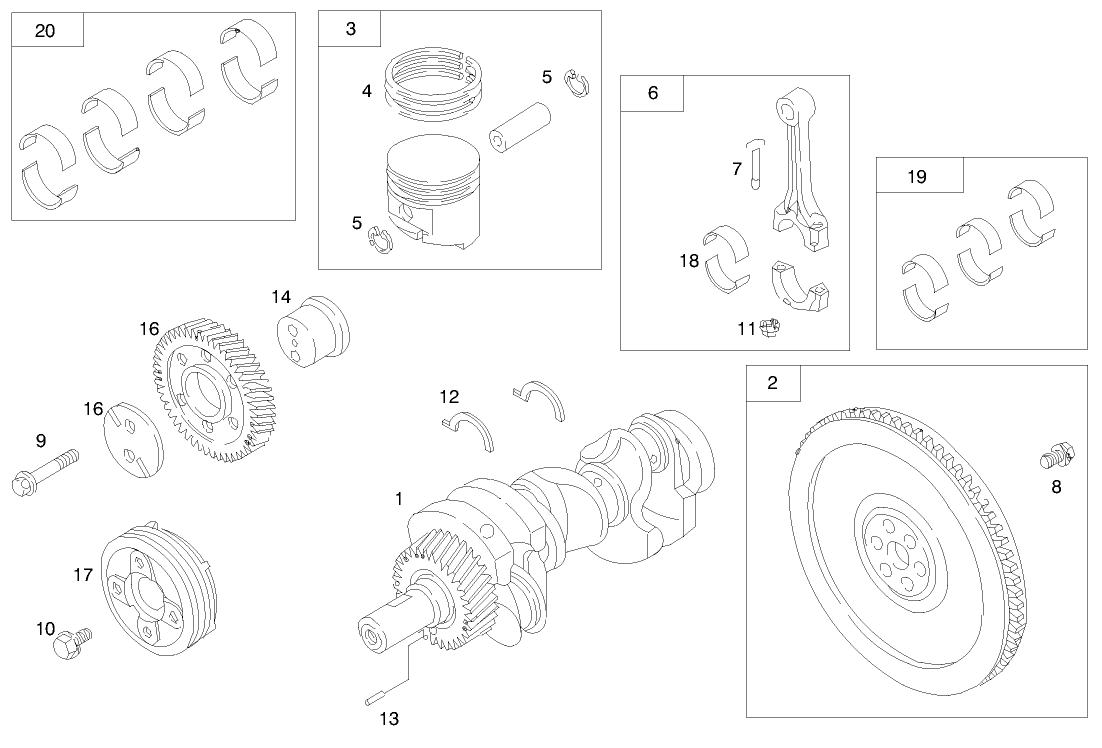 Engine Assembly (serial No. 99000001-9900130)(model 73590)