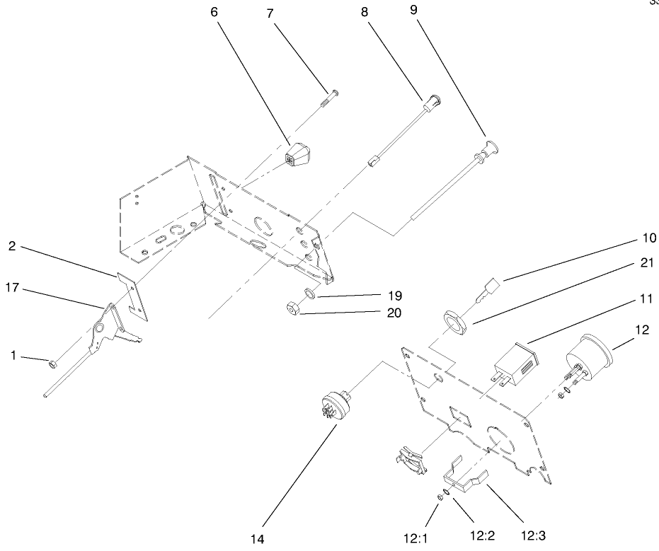 Gauges, Warning Lights & Controls Assembly