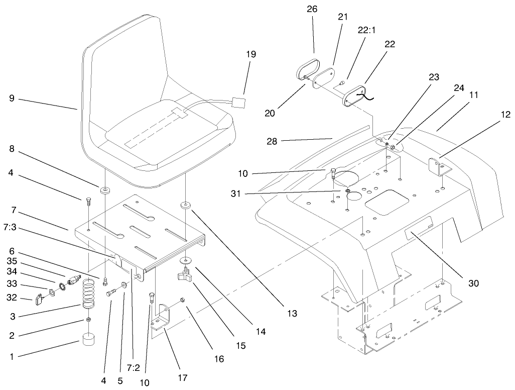 Fender, Seat & Tail Lights/reflectors Assembly