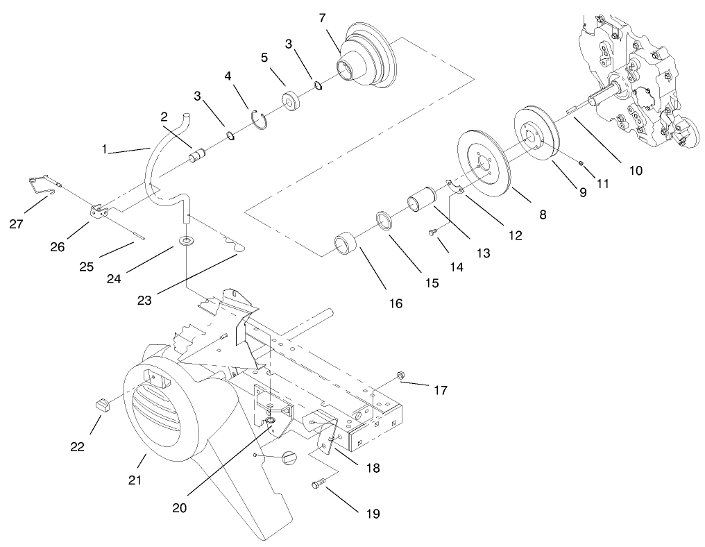 Pto Clutch & Cover Assembly