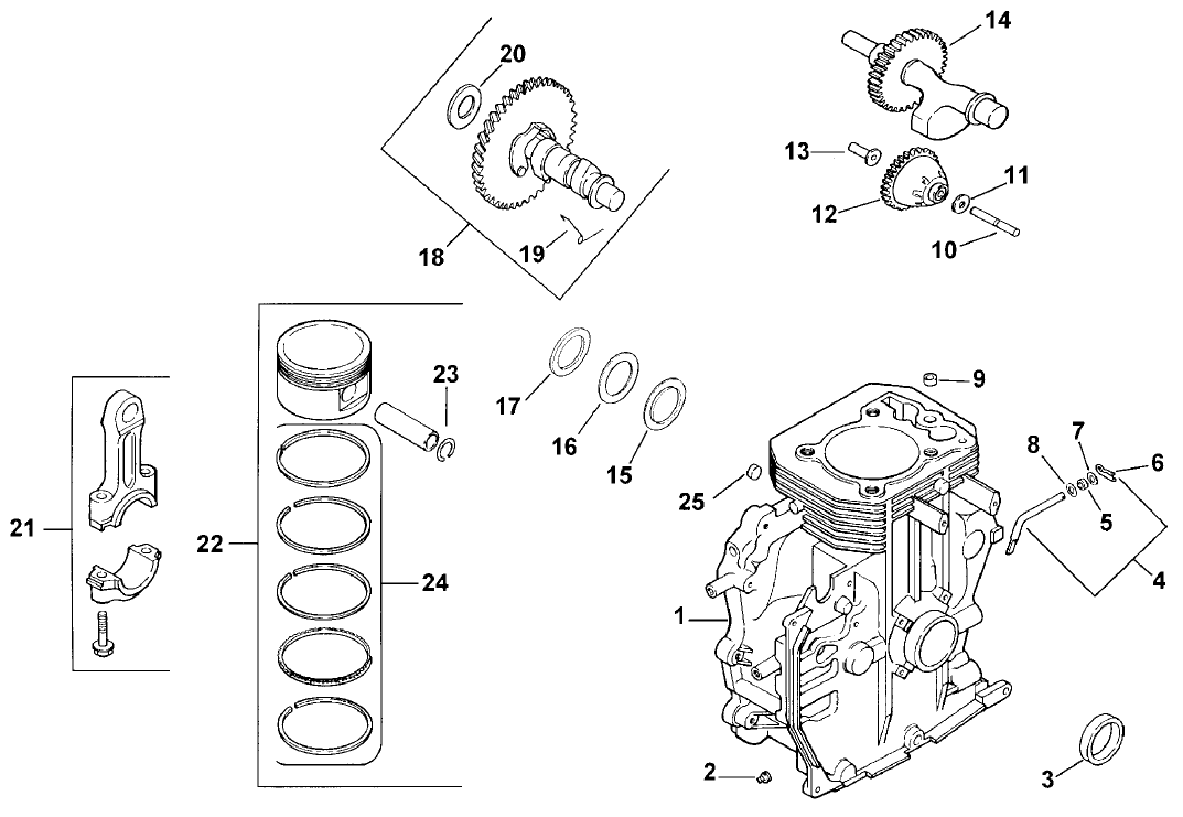 Crankcase (model 73429 Only)