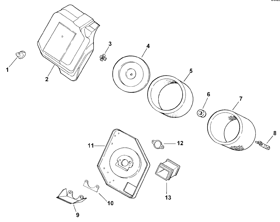 Air Intake/filtration (model 73449 Only)