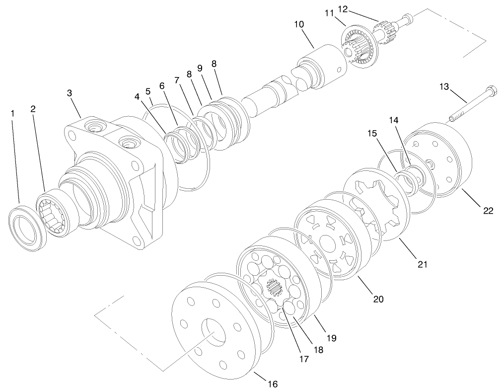 Hydraulic Drive Motor Assembly No. 92-9169