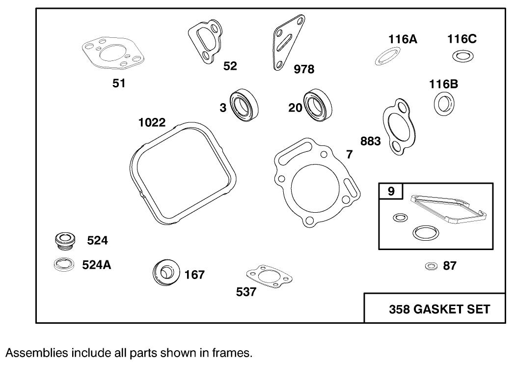 Engine Briggs & Stratton Model 303447-1179-E1