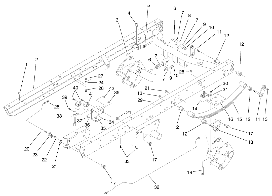 Rear Frame & Relay Assembly