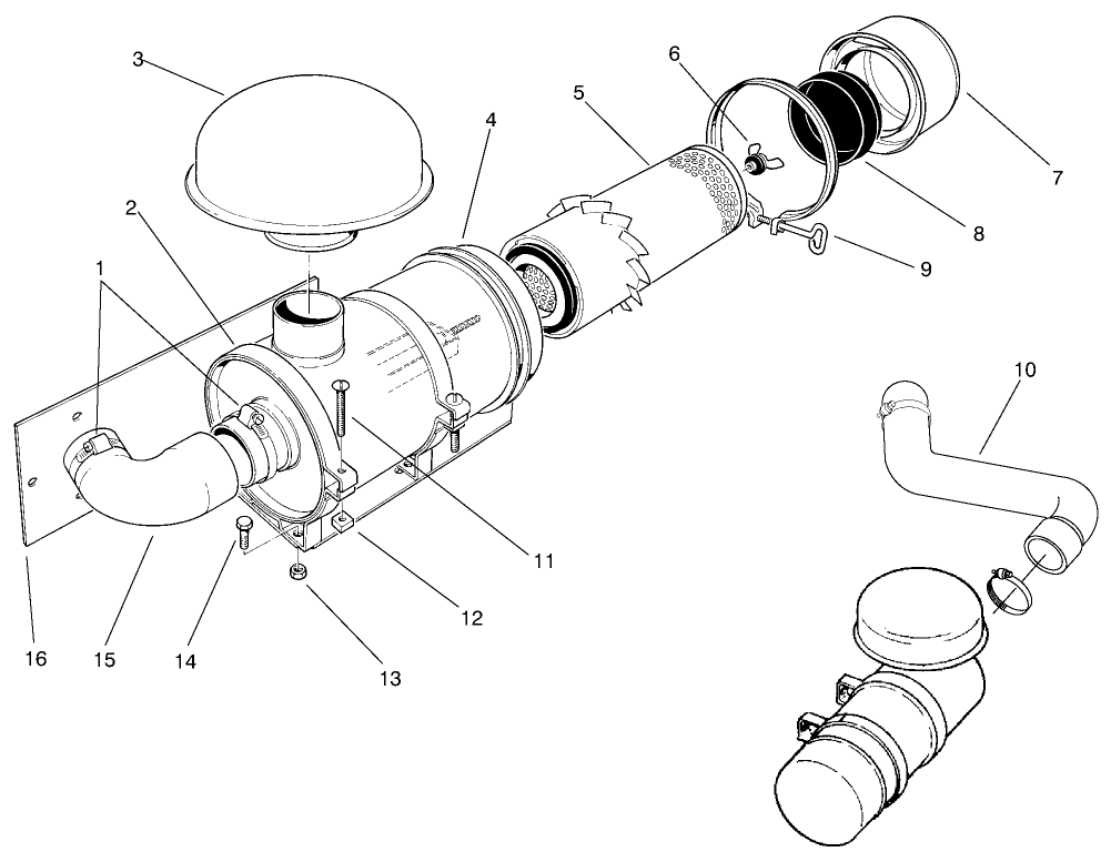 Remote Air Cleaner Kit Asm