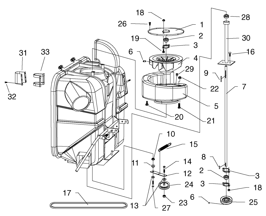 Scroll & Fan Assembly