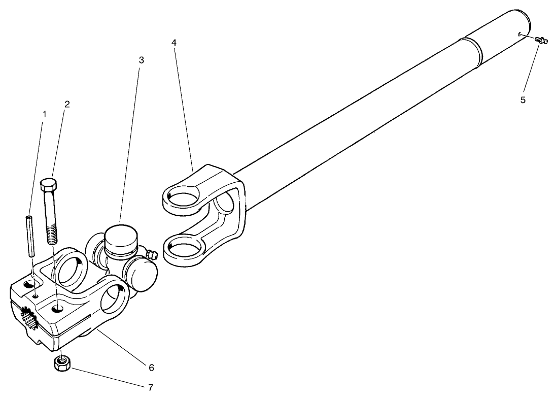 Full Time 4wd Drive Shaft Asm No. 92-9075 (opt.)