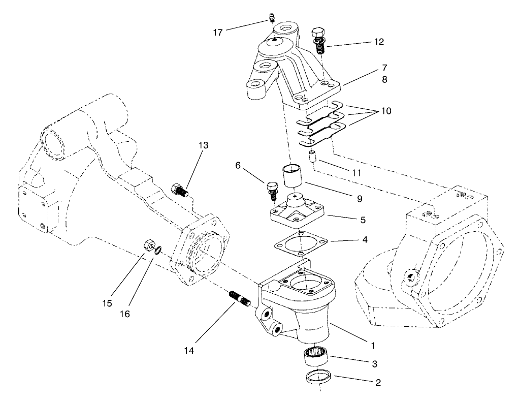 Rear Axle Assembly No. 95-7501 (continued) Bevel Gear Case Assembly