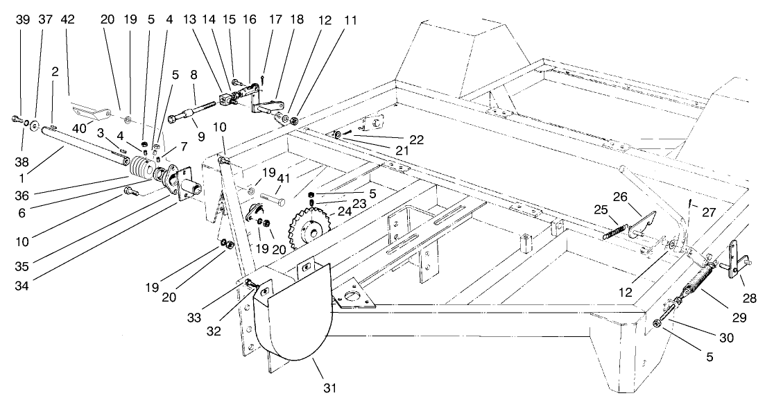 Jackshaft & Lifting Mechanism (model No. 07052)