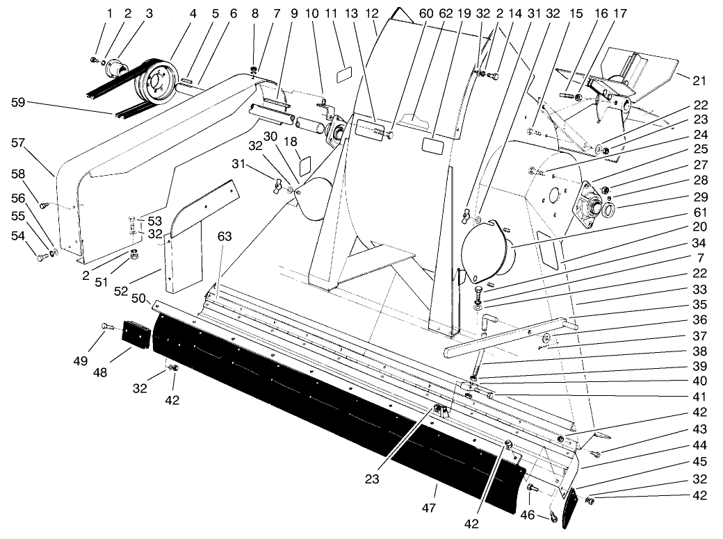 Blower & Throat Assembly (model No. 07052)