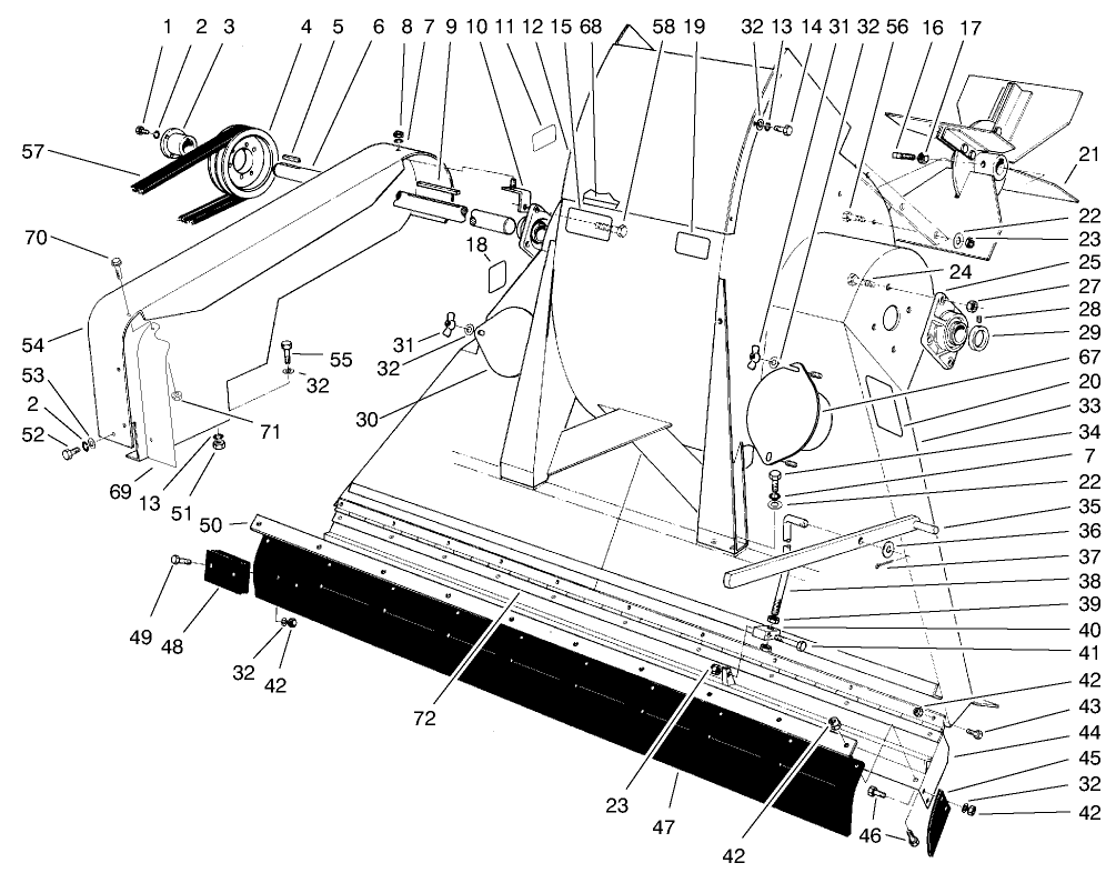 Blower & Throat Assembly (model No. 07050)