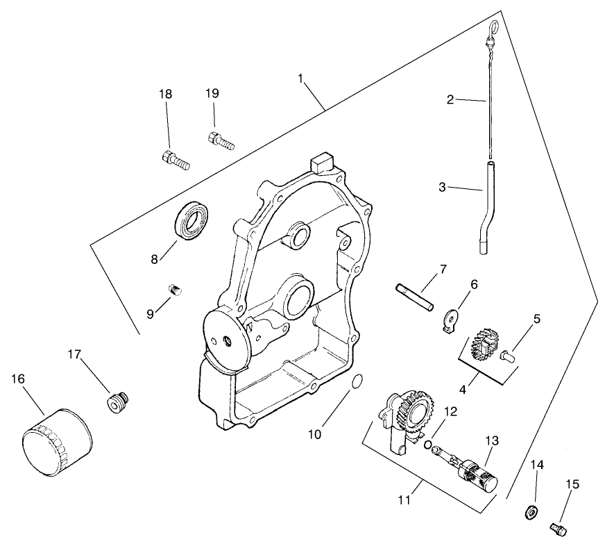 Closure Plate, Oil Pump & Governor