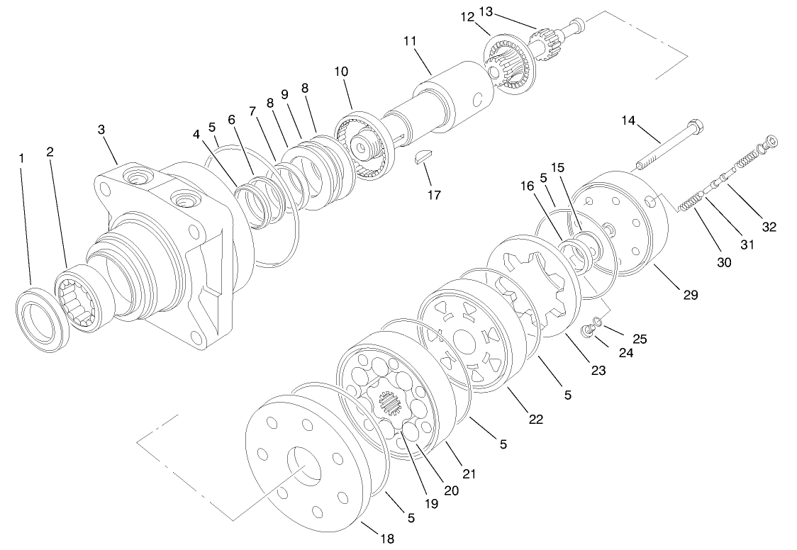 Right Rear Hydraulic Motor Asm No. 98-0959