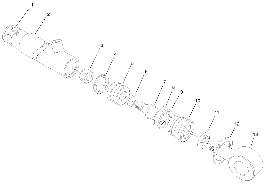 Hydraulic Lift Cylinder Asm No. 83-7000