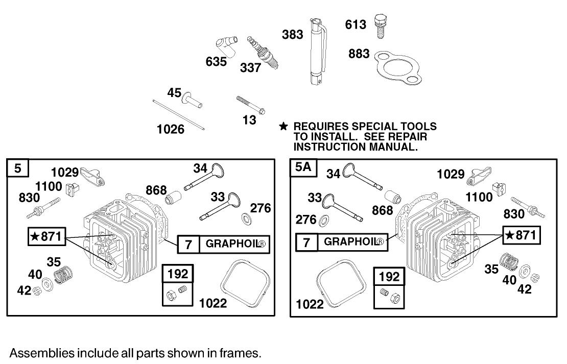 Crankcase Assembly Briggs and Stratton 350447-1116-E1
