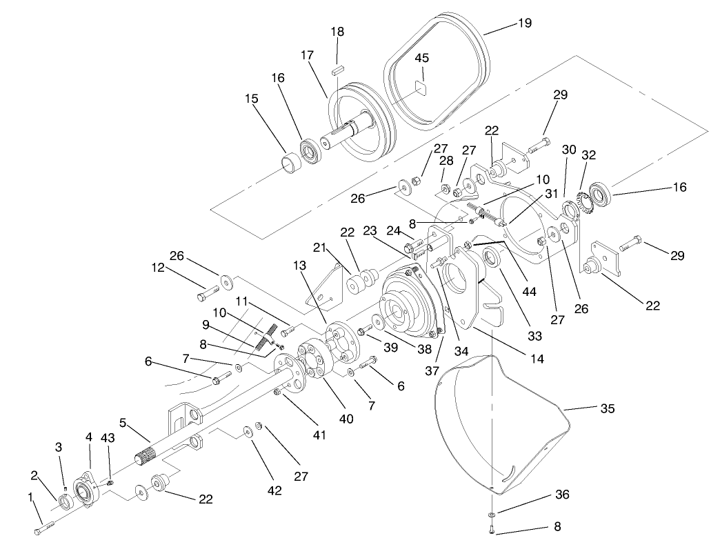 Pto Shaft & Clutch Assembly