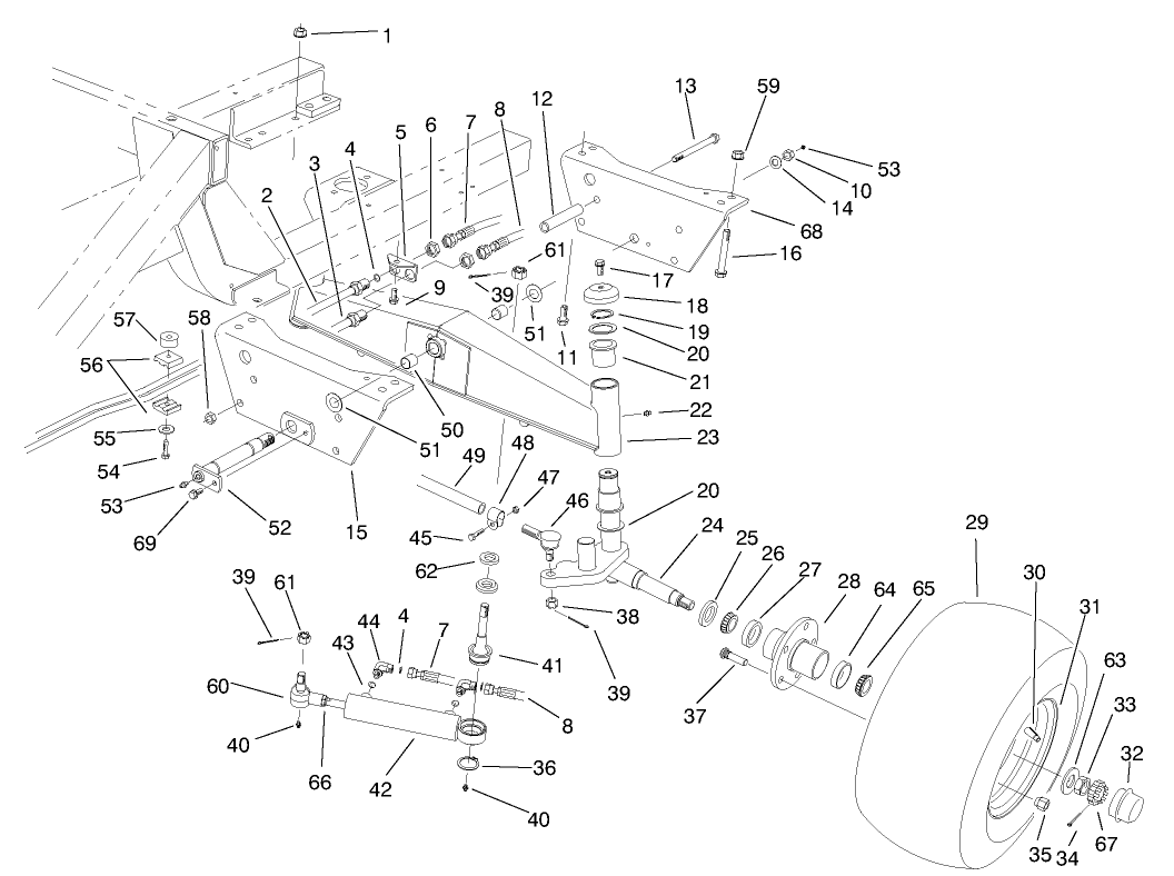 Rear Axle Assembly (model No. 30450 Only)