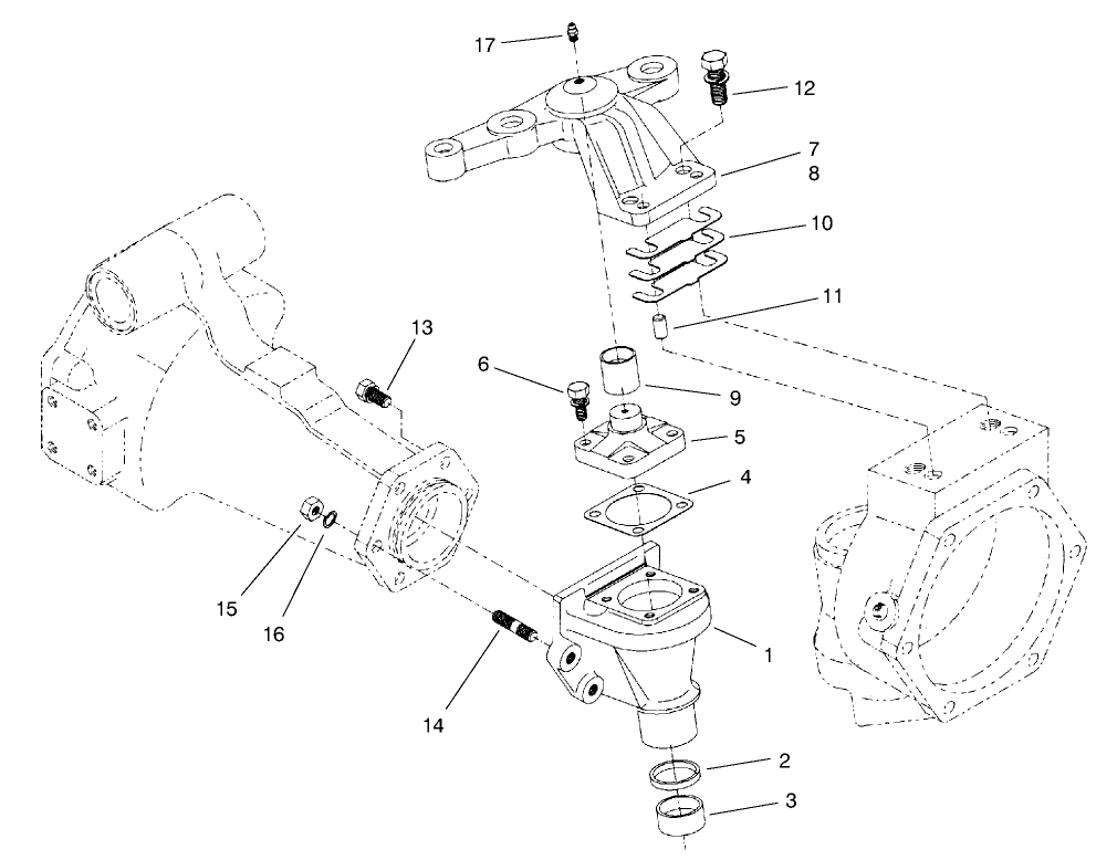 Rear Axle Assembly No. 95-7500 (continued) Bevel Gear Case Assembly