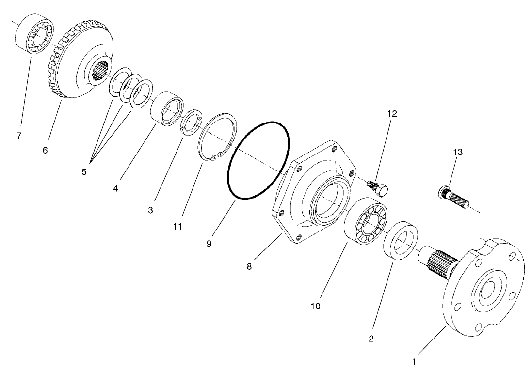 Rear Axle Assembly No. 95-7500 (continued) Axle Assembly