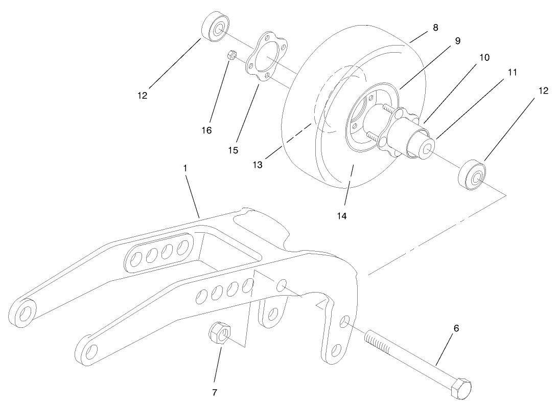 Rear Pivot Arm Assembly
