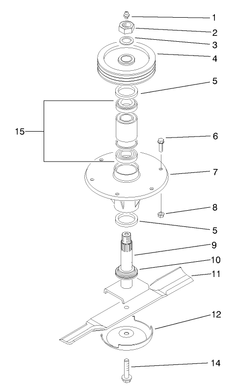Spindle Assembly (center)