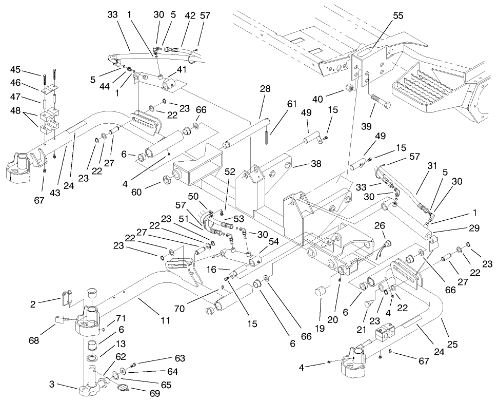 Front Lift Arms Assembly-No. 1, 4 & 5
