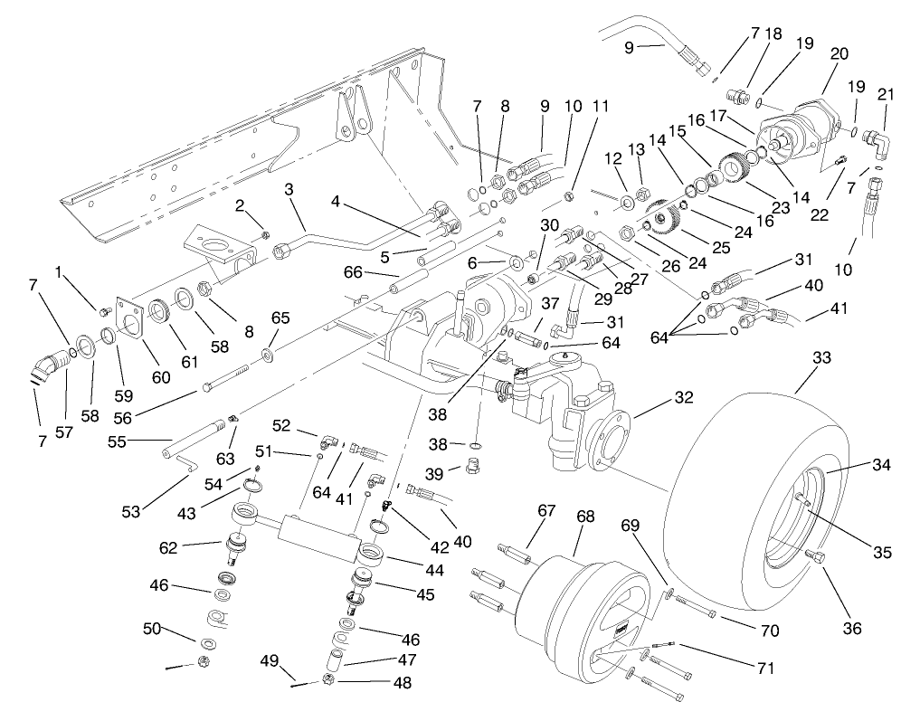 4-Wd Axle Assembly (model No. 03804)