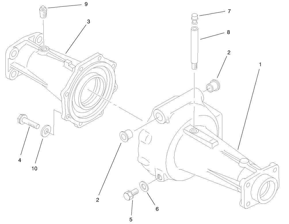 Axle Housing Assembly Axle No. 98-2447 (model No. 03804 Only)