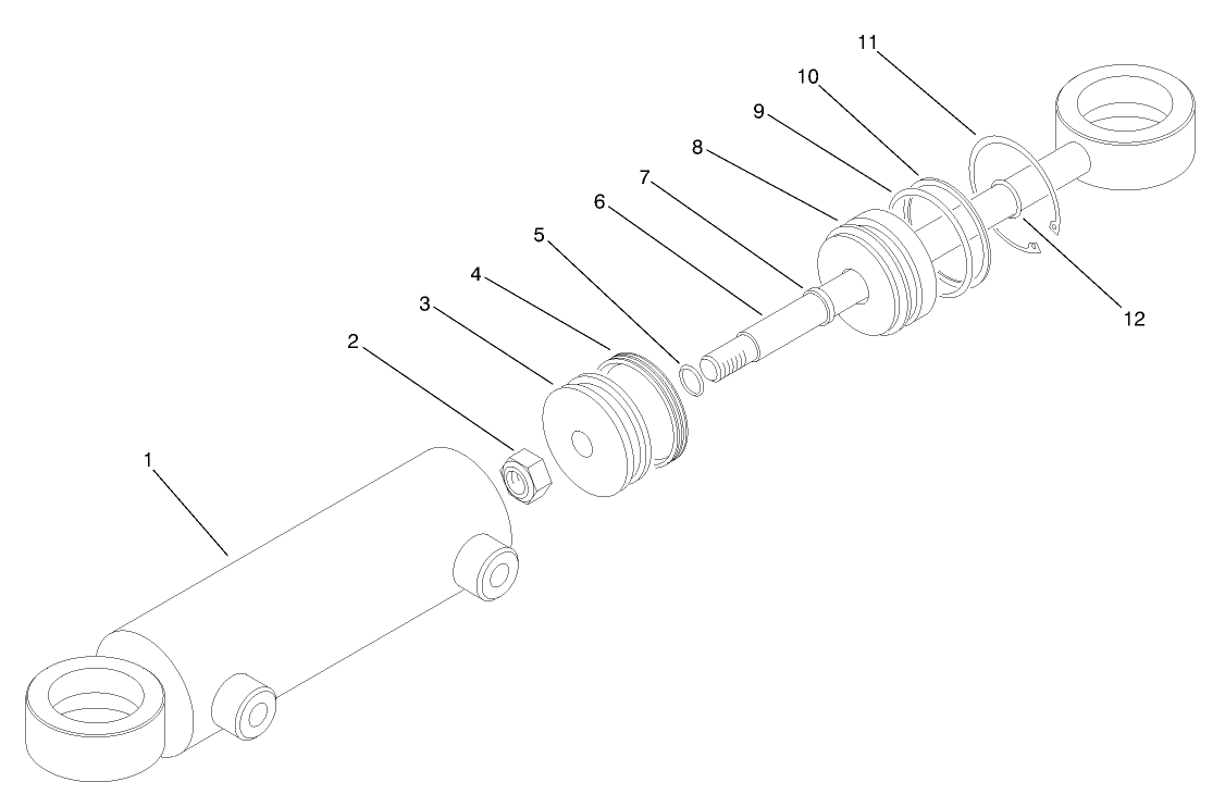 Hydraulic Cylinder No. 94-8141 (model No. 03804)