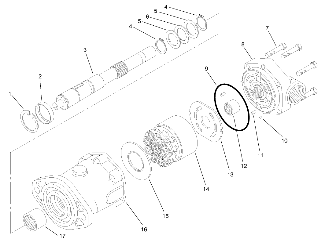 4 Wd Hydraulic Motor Assembly No. 92-7386