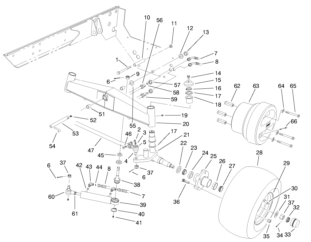 2-Wd Rear Axle Assembly (model No. 03803)