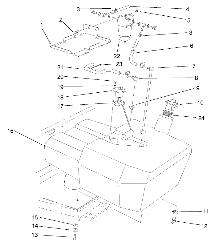 Fuel Tank & Filter Assembly