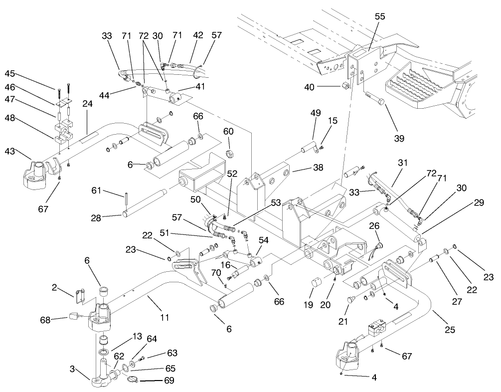 Front Lift Arms Assembly-No. 1, 4 & 5