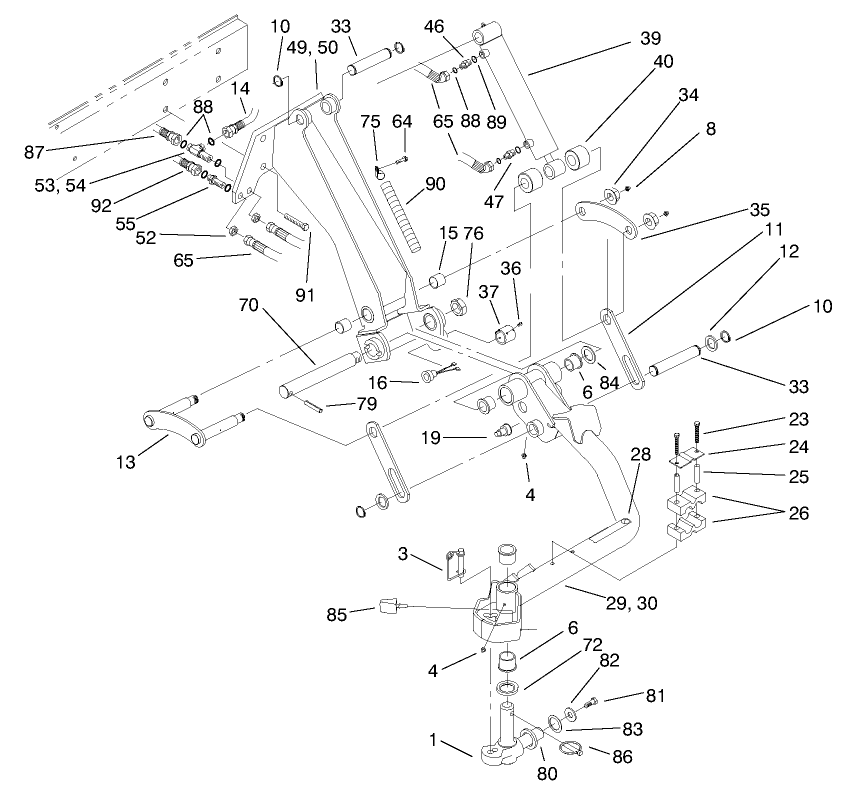 Wing Lift Arm Assembly-No. 6 & 7
