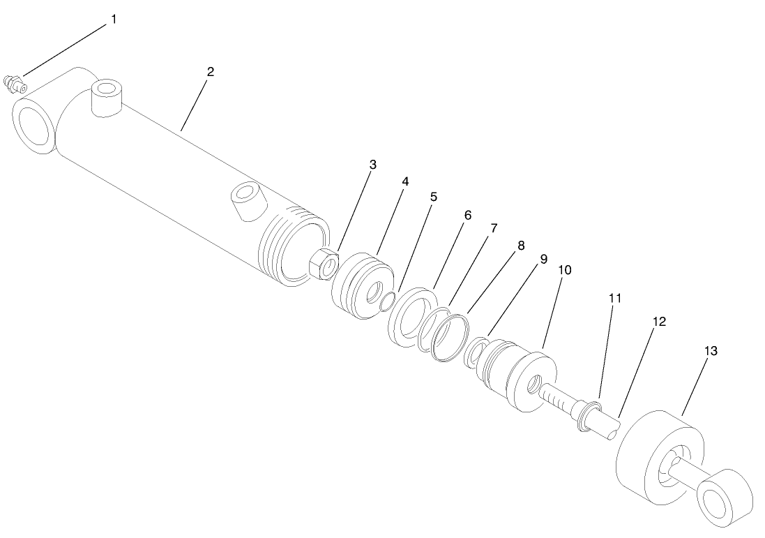 Hydraulic Lift Cylinder No. 1 (93-2650)