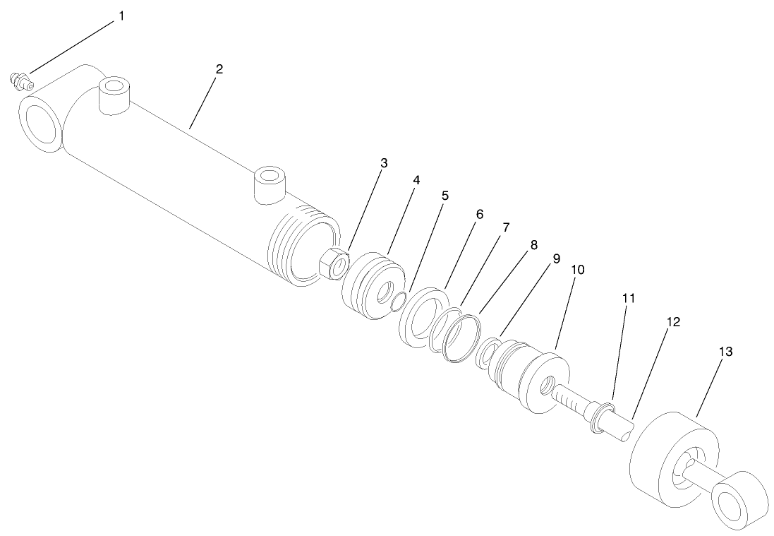 Hydraulic Lift Cylinder No. 4 (98-8811)
