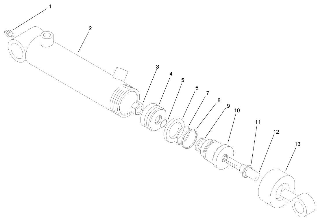 Hydraulic Lift Cylinder No. 5 (98-9069)