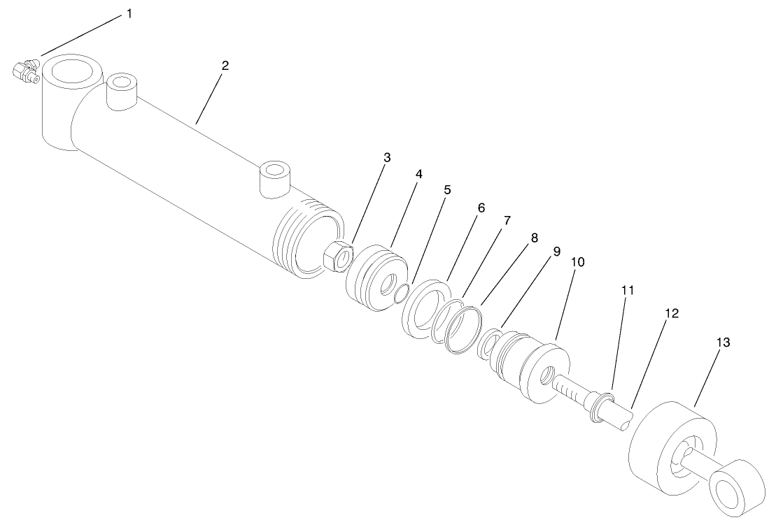 Hydraulic Lift Cylinder No. 6 & 7 (93-2631)
