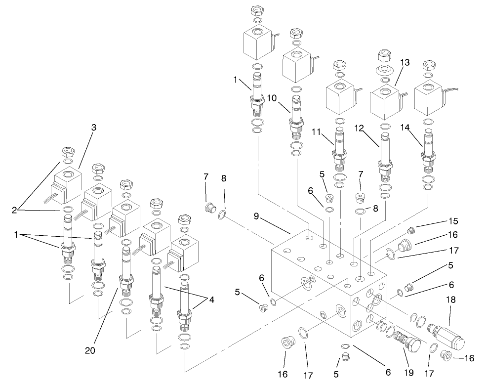 Rear Manifold Block Assembly No. 92-7384