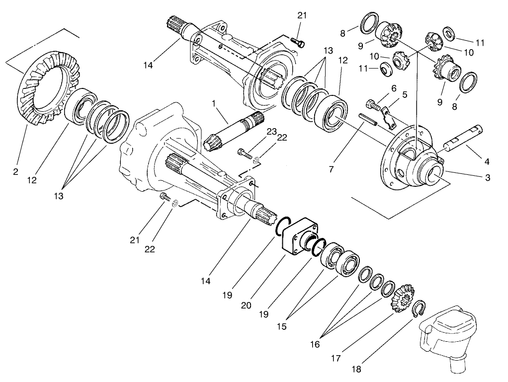 Differential & Shaft Asm No. 98-2447 (continued)