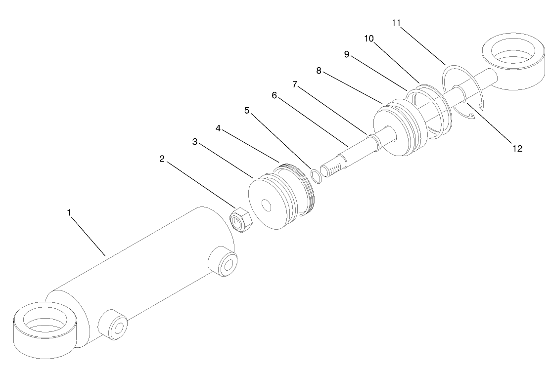 Hydraulic Steering Cylinder No. 94-8141