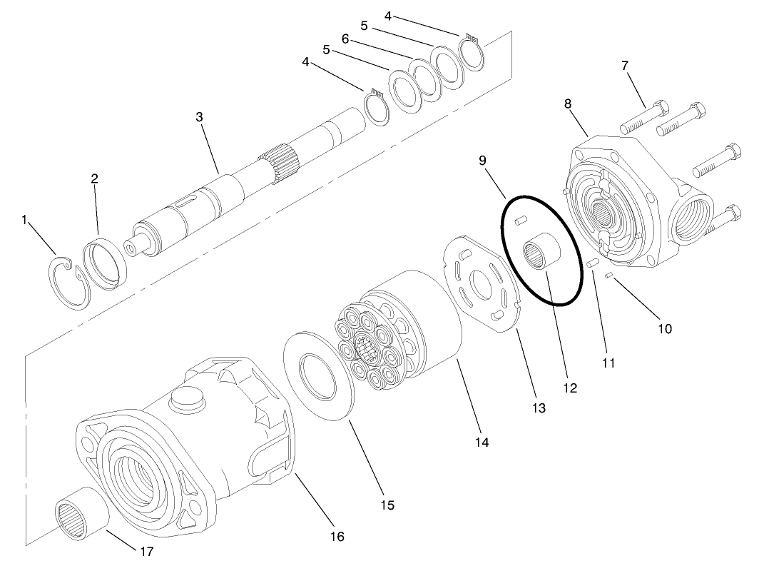 4 Wd Hydraulic Motor Assembly No. 92-7386