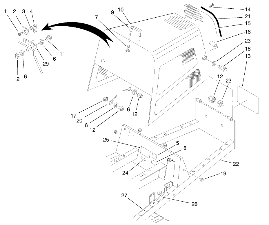 Hood & Frame Assembly