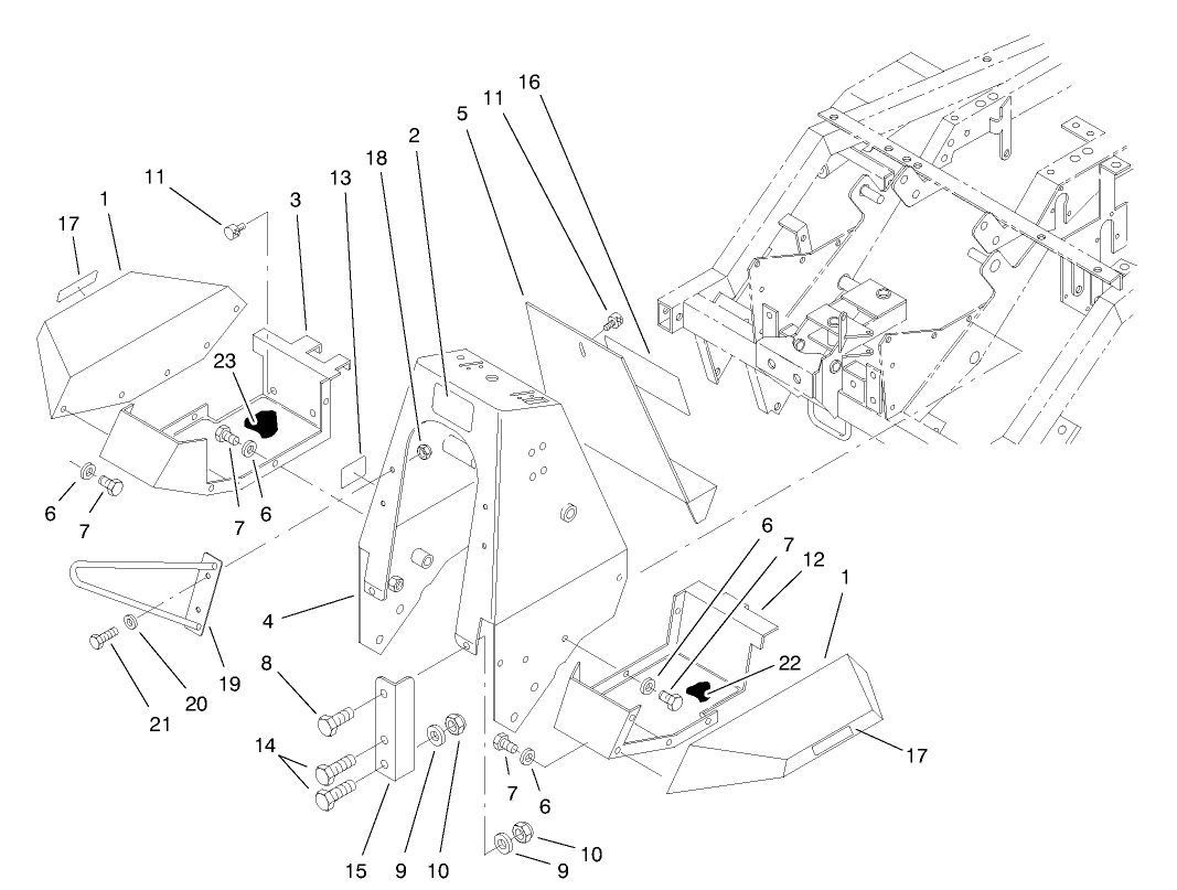 Control Panel, Footrest And Fenders