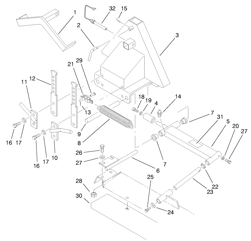 Front Lift (fixed Cutting Unit Model 02100)