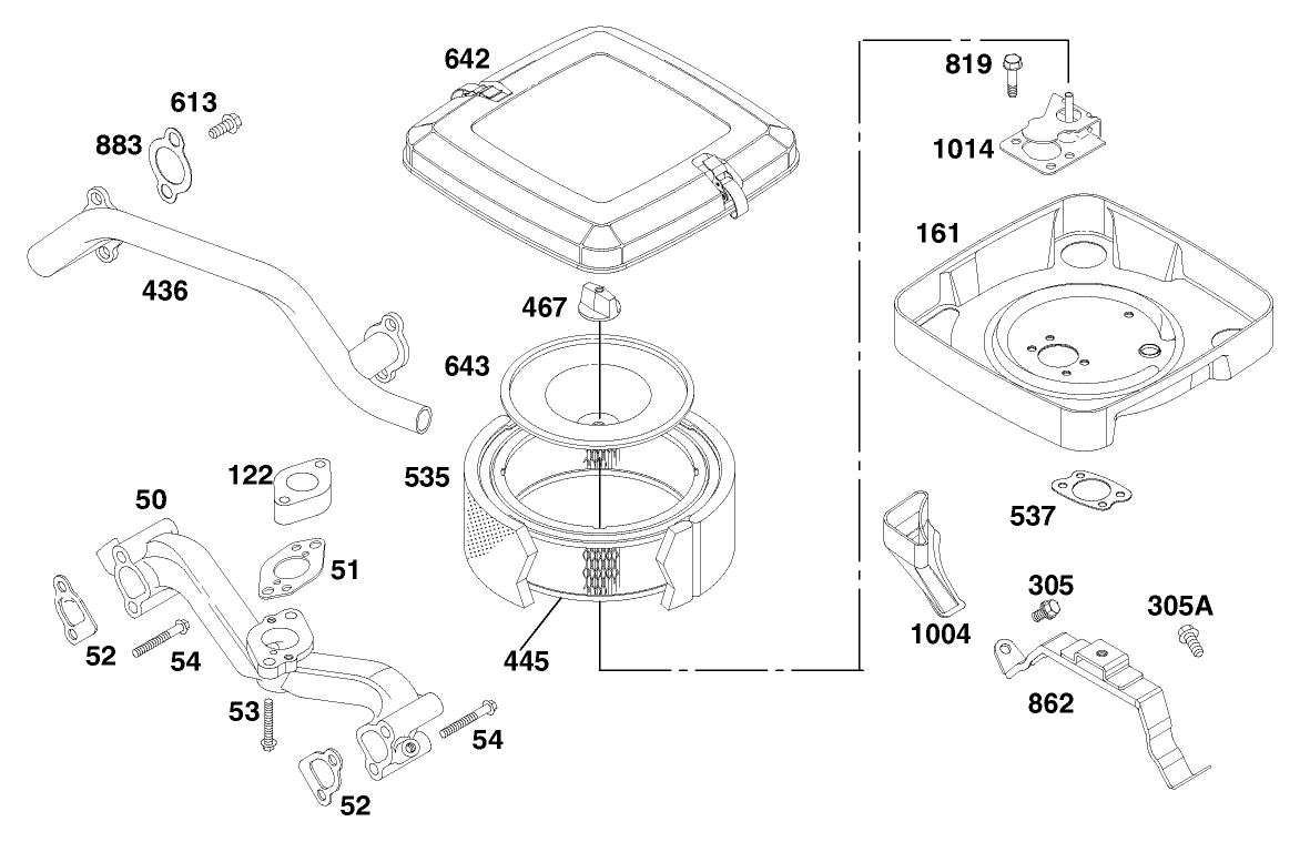 Engine Briggs & Stratton Model 303447-1282-E1