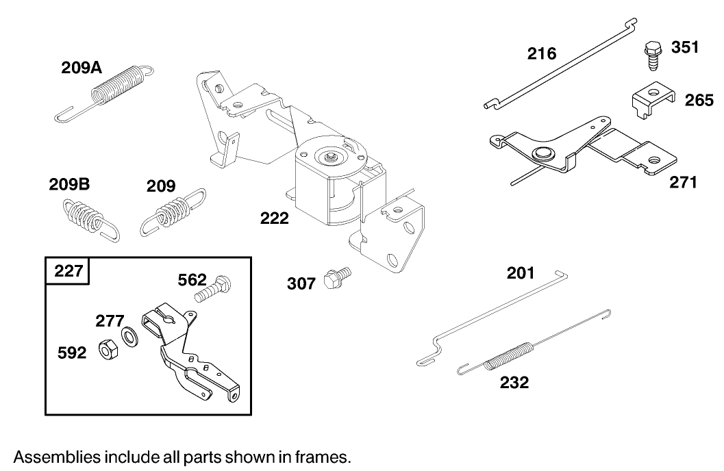 Engine Briggs & Stratton Model 303447-1282-E1