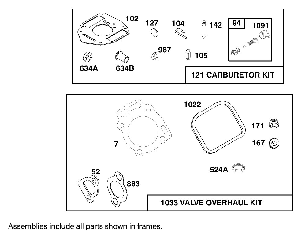 Engine Briggs & Stratton Model 303447-1282-E1